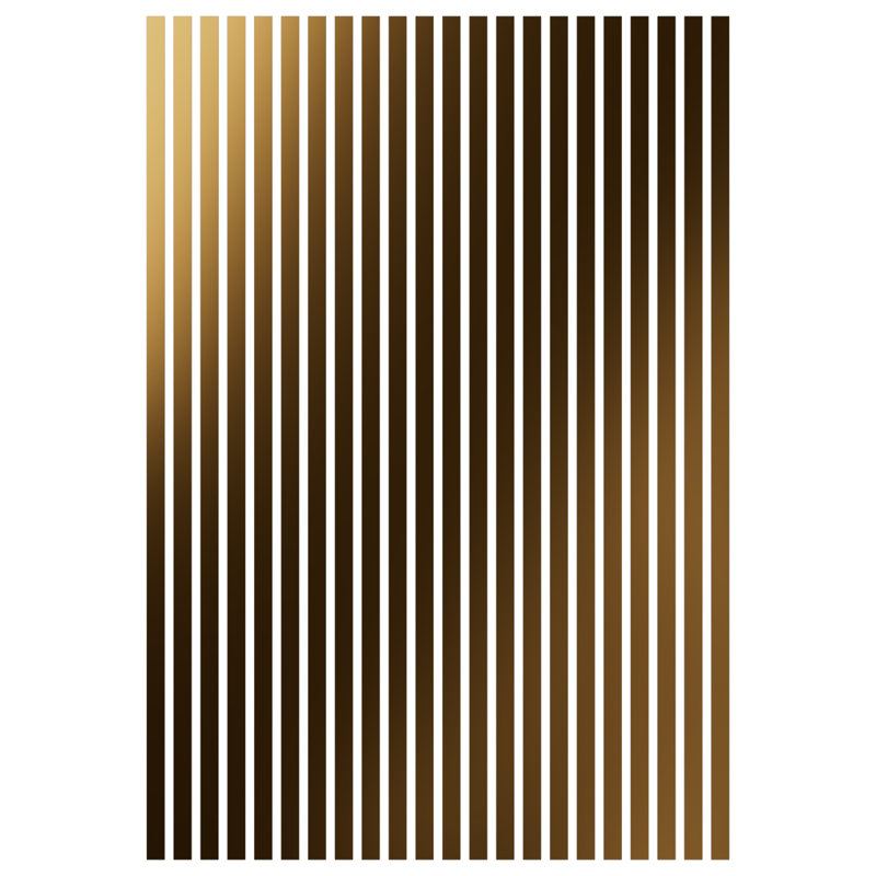 Adjustable Acrylic Slat Wall Panel Kit, 94" H x 44" W, Gold Mirror
