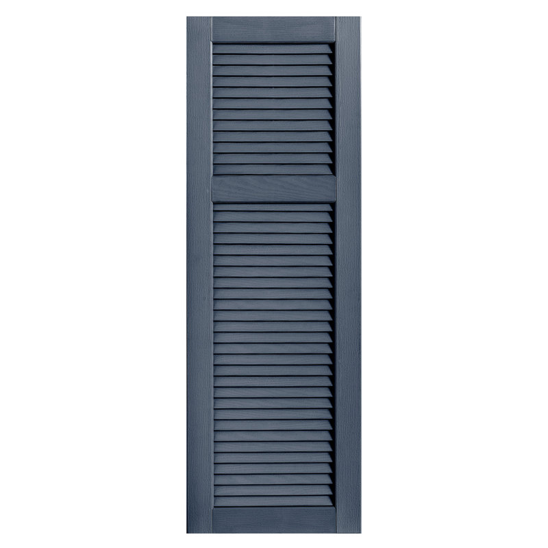 Paire de volets à persienne droite, 55 po, Indigo, 16 po