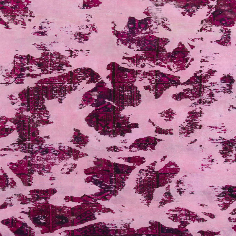 Tapis décoratif multicolore à motif abstrait, Carré 7 pi