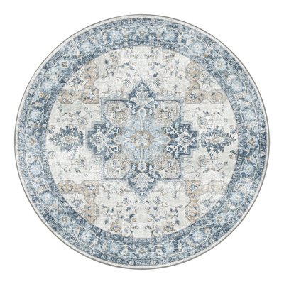 Tapis de chaise de bureau rond 48 po, sous-tapis protecteur de bureau, lavable à la machine
