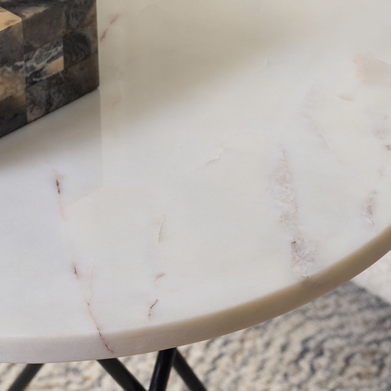 Hulisi Marble Top End Table