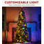 6ft Green Lighted Artificial Fir Christmas Tree