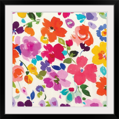 'Bright Florals' Painting Print