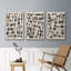 «Chalk and Flint I», ensemble de 3 cadres photo sur toile-97757293-97757290