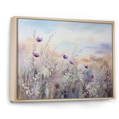 Impression sur toile encadrée Minimal Purple Herbs Country - Flowers