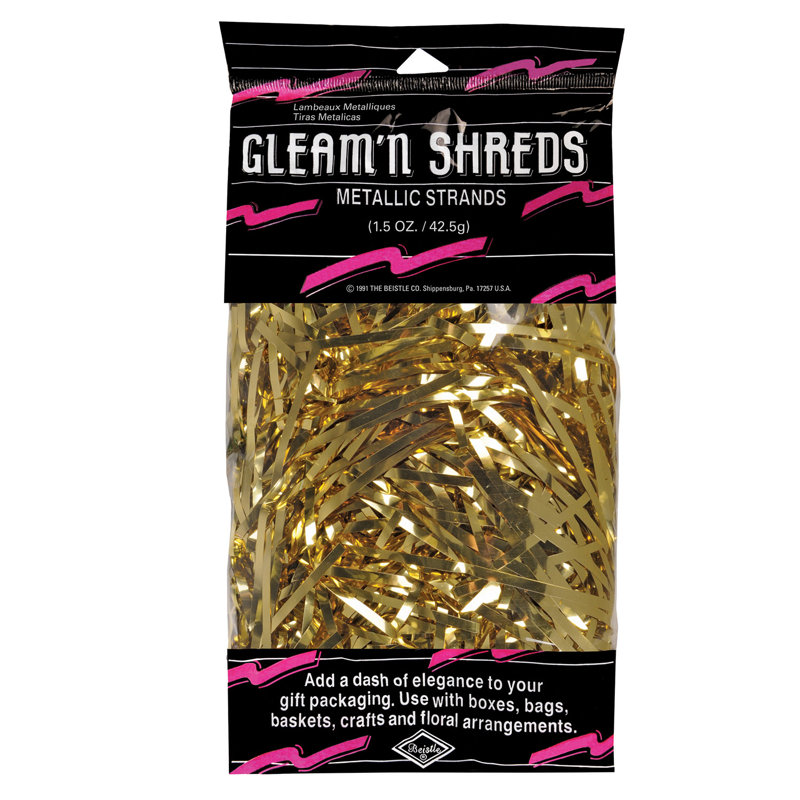Brins métalliques Gleam 'N Shreds, Or