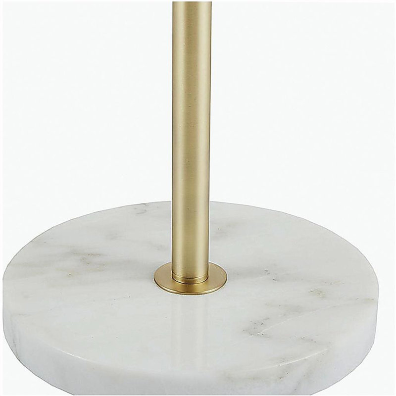 3-bulb floor lamp, with marble base
