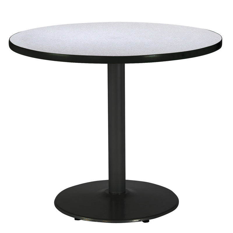 Table de salle à manger ronde, Gris nebula, Noir, H 29 po x L 36 po x l 36 po