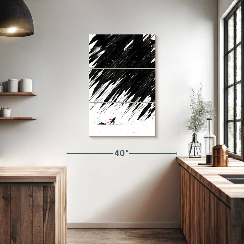 Kelan Geometric Storm, 38" H x 24" W