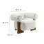 Fauteuil d'appoint en tissu Jace
