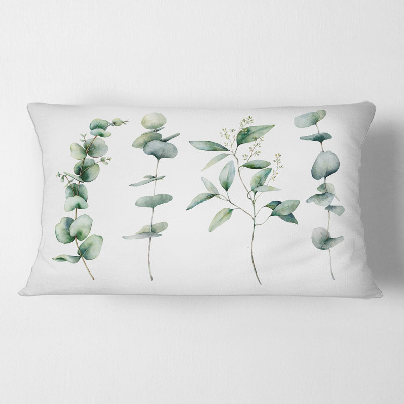 Eucalyptus Branches I Rectangular Pillow Cover & Insert