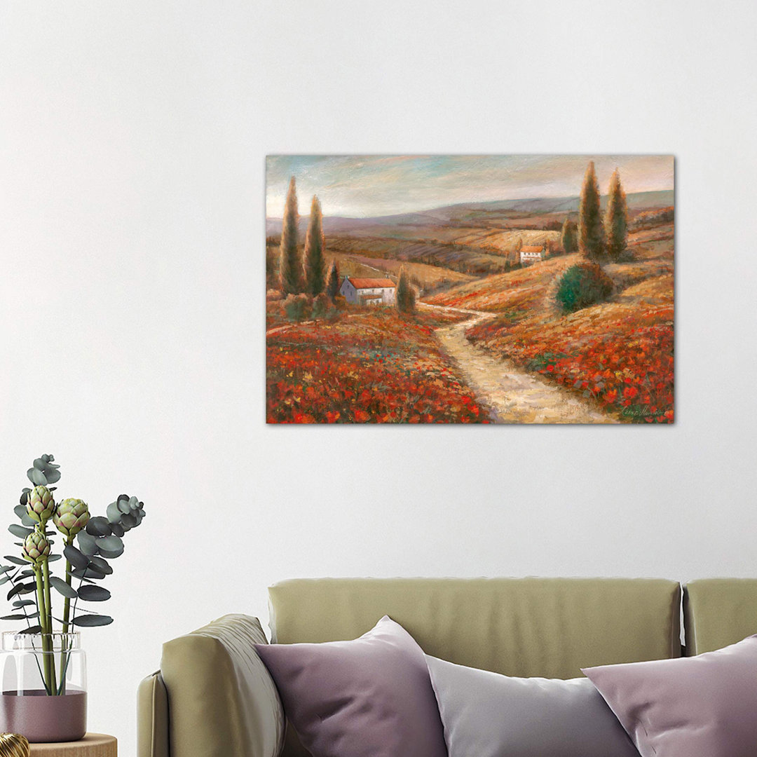 Fields Of Color by Ruane Manning - Wrapped Canvas Painting