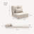Folding Upholstered Couch Bed With Adjustable Backrest