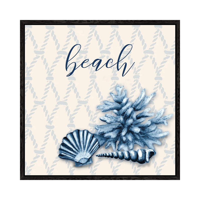 Ocean Waves IV by Tiffany Hakimipour - Gallery-Wrapped Canvas Giclée on Canvas, Black Framed, 93.98 cm H x 93.98 cm W