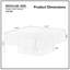 Ensemble de 2 tables basses cylindriques carrées noires 31,5 po-1175746494