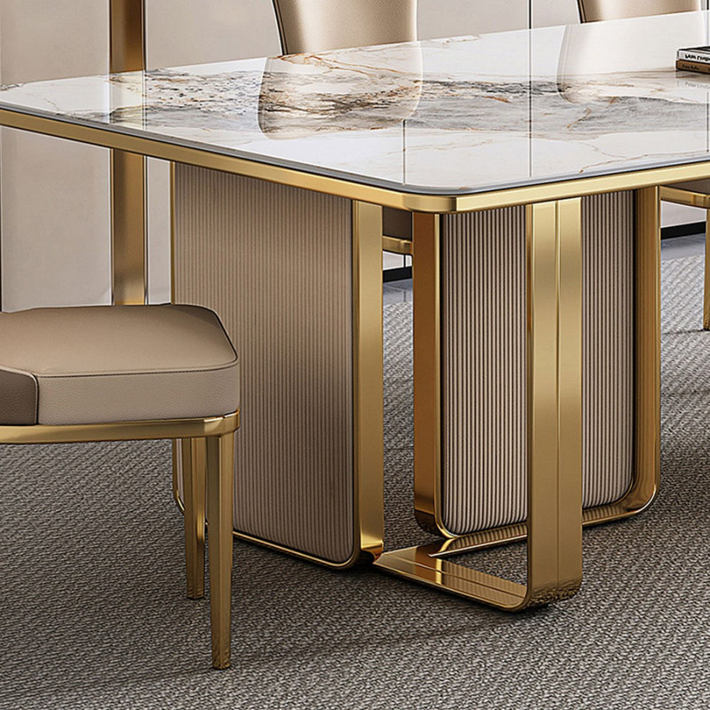 Table de salle à manger rectangulaire Modern, 29,53 po H x 55,12 po L x 31,5 po l