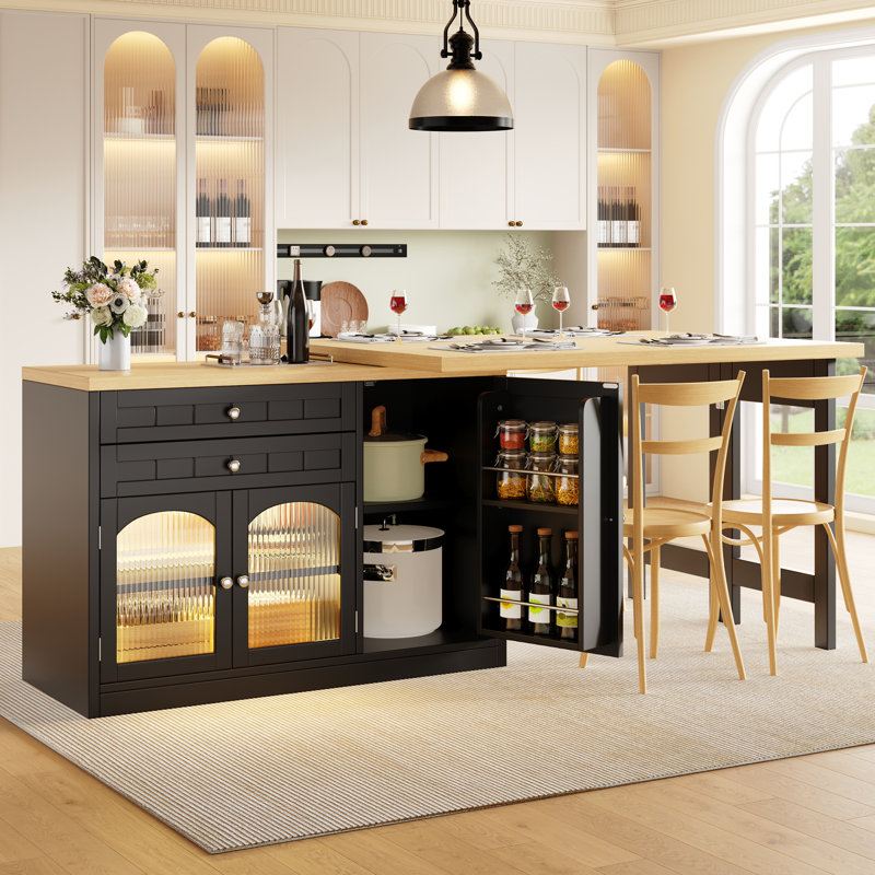 Kitchen Island, Black