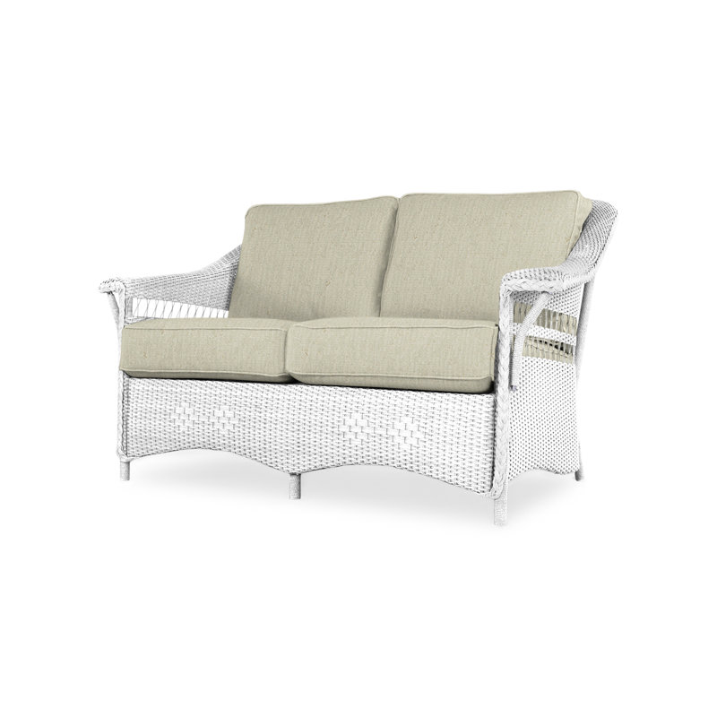 Nantucket Outdoor 2 - Seat, White, Sandberg Navy