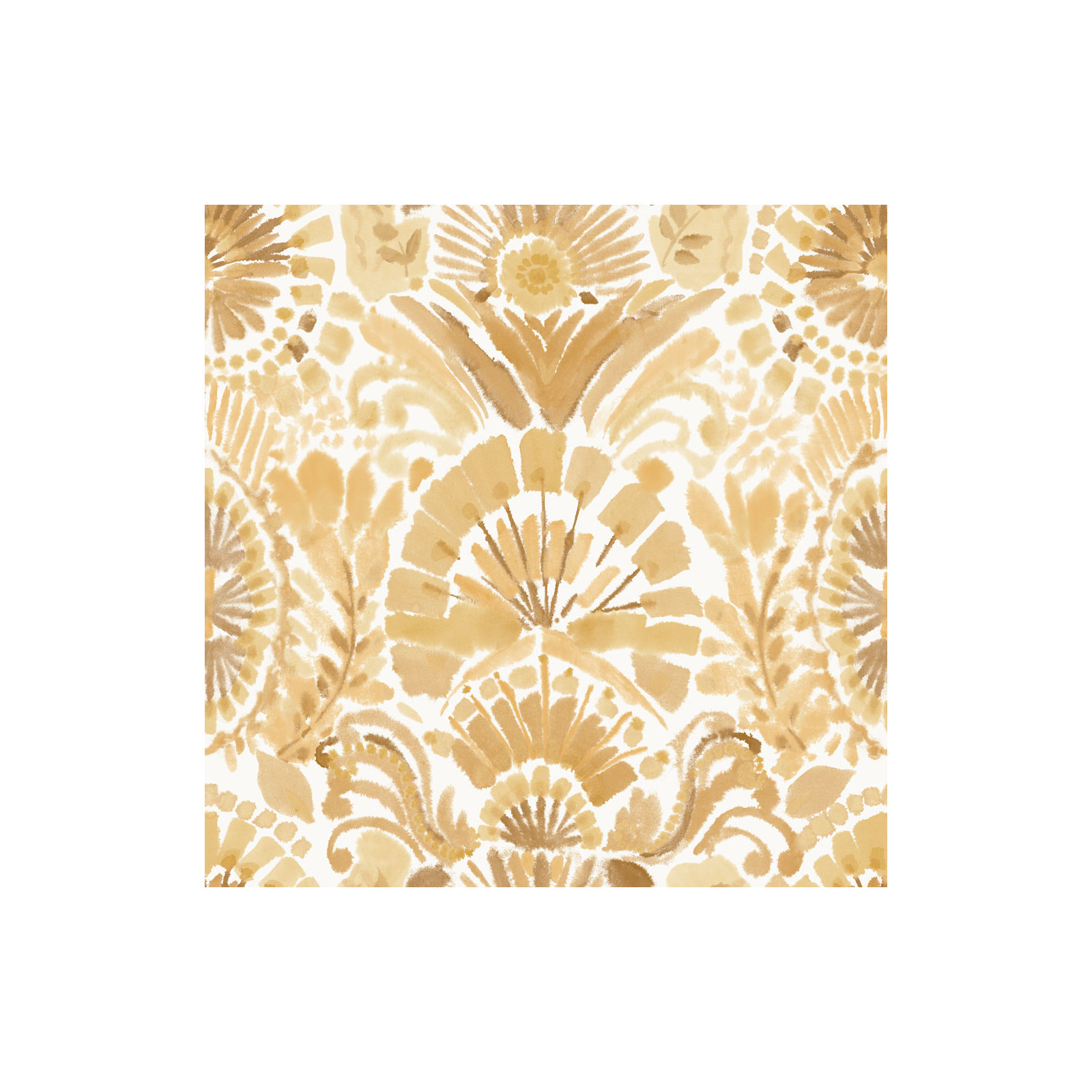 Bohemia Peel and Stick Wallpaper, Saffron, 16.5" L x 20.5" W