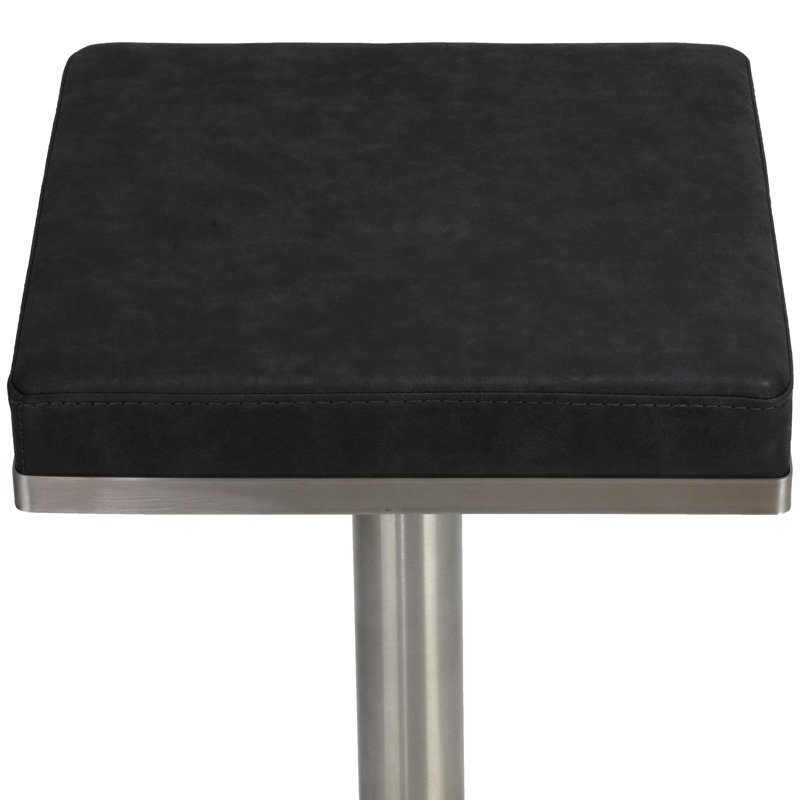 Tabouret de bar rotatif à hauteur ajustable Tudor City, Noir
