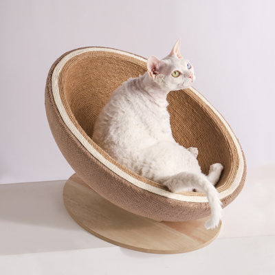Fairela - Jute Rope Cat Scratcher Bed for Lounging and Claw Care