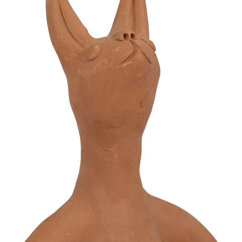 Figurine bohème en terre cuite Boho, H 9 po x l 5 po x P 4 po