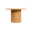 Axel Round Fluted Dining Table With 4 Fabric Chairs-331889547-331889548