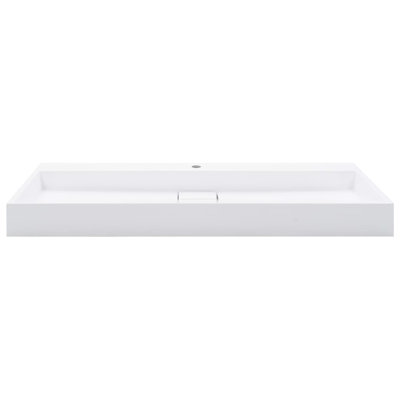 Belfry Bathroom Matanna White Ceramic Rectangular Sink