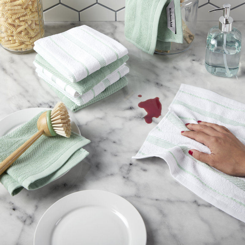 KitchenAid Albany Dishcloth 12"x12", Milkshake Tan