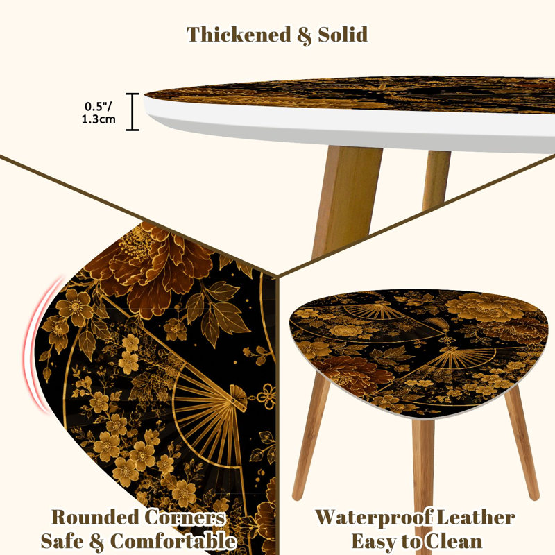 Ensemble de 2 tables basses gigognes Triangle