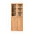 Modern Solid Oak Glass Door Bookcase
