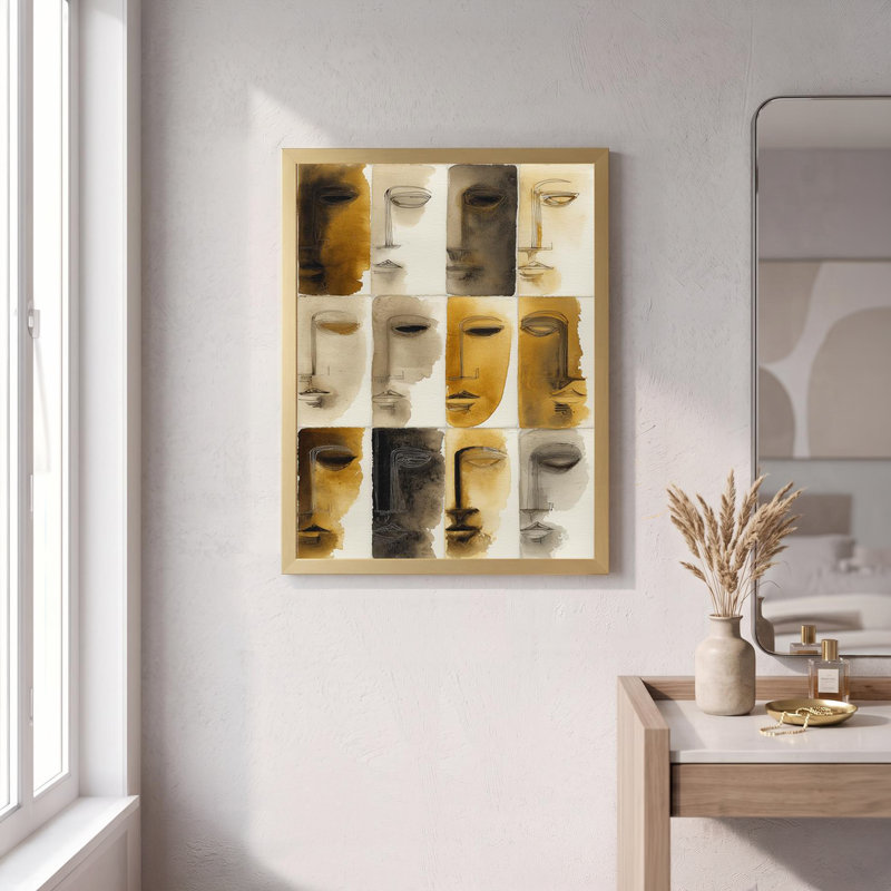Faces in Sequence, 40" H x 53" W