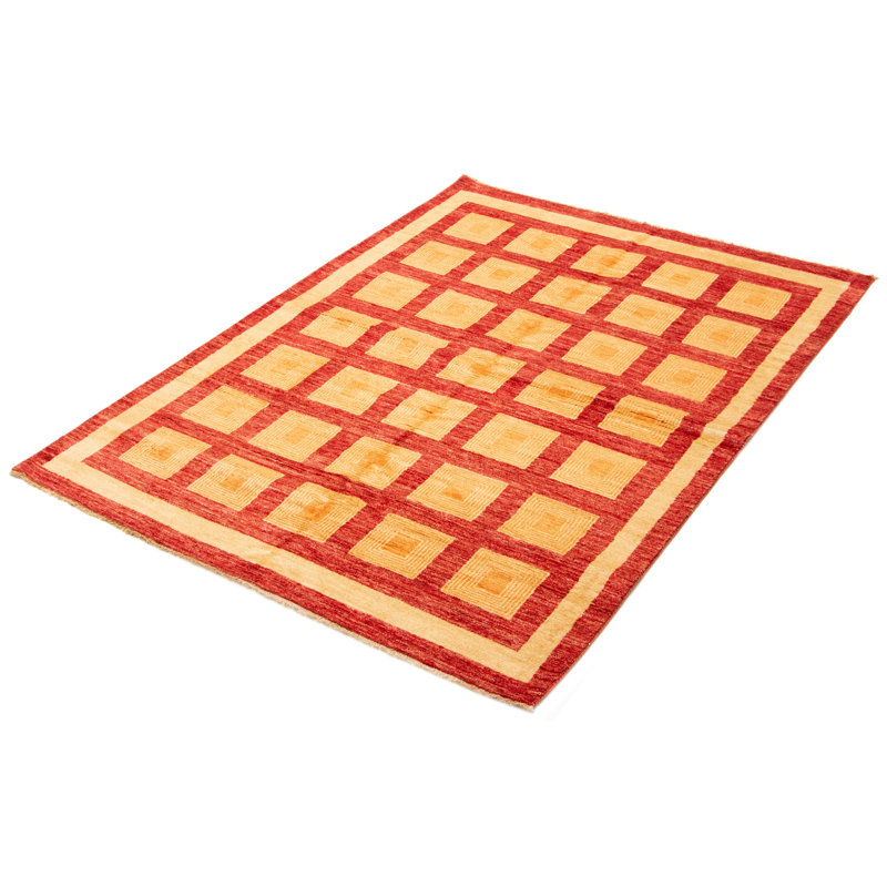 Tapis doré Finest Peshawar Ziegler 5 pi 7 po x 8 pi 1 po