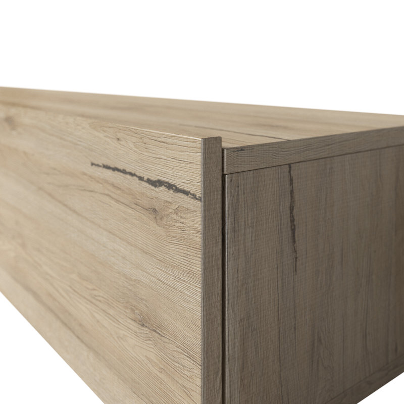 Carlotta Unfinished Entertainment Centre for TVs up to 78", San Remo Oak