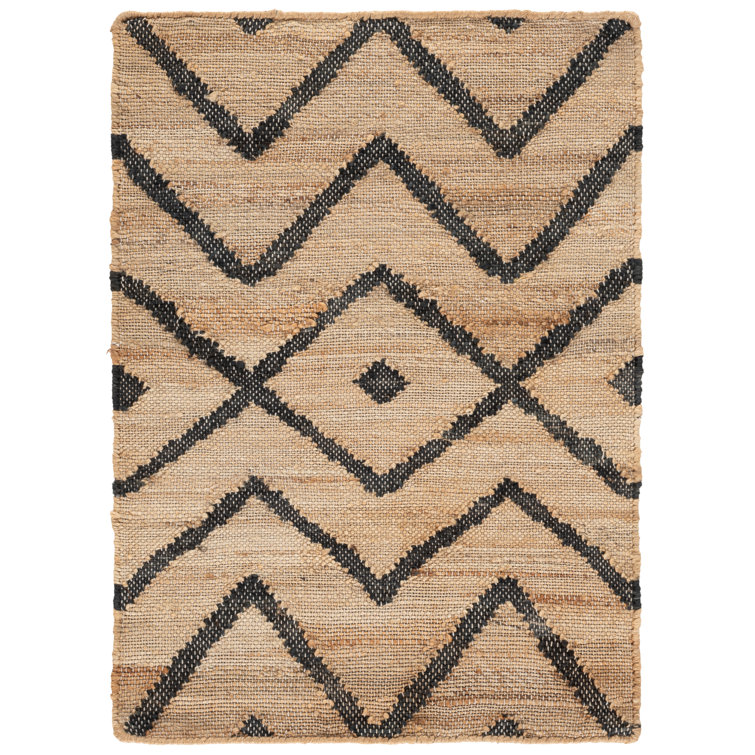 Hawes Hand Loomed Jute, Cotton Geometric Rug