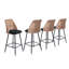 Upholstered Chenille Bar Stool-189047527