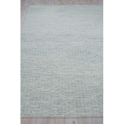 Exquisite Rugs Miami Handmade Hand-Tufted New Zealand Wool On Canvas Silver Area Rug