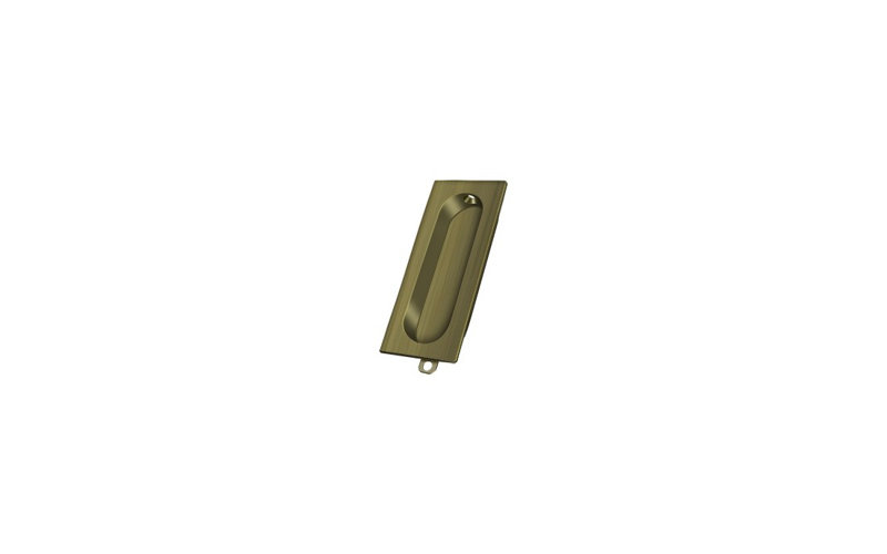 Flush Cup / Bin Pull, Antique Brass