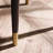 Auman Black Fluted Stone Top Lamp Table With Drawer