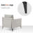 Modern Accent Chair, Upholstered Lounge Armchair, Single Sofa Chairs-1881215647