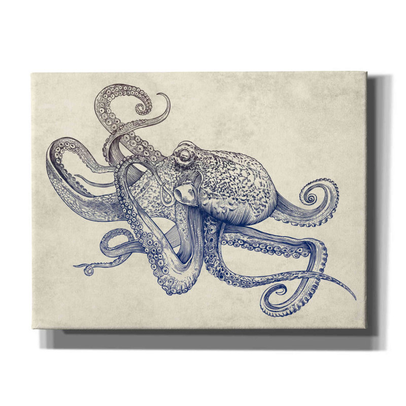 Octoflow par Rachel Caldwell, reproduction d'art sur toile tendue, H 26 po x l 34 po x P 1,5 po