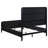 60-inch Upholstered Bed Black-2009862829