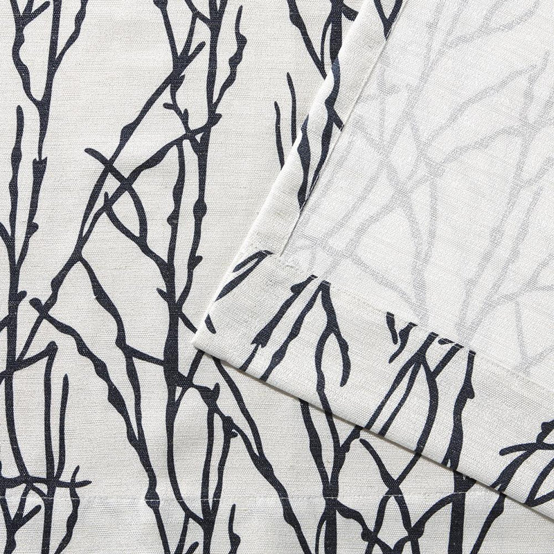 Bellicent Floral Semi-Sheer Grommet Curtain Panels, 54" W x 108" L, Indigo