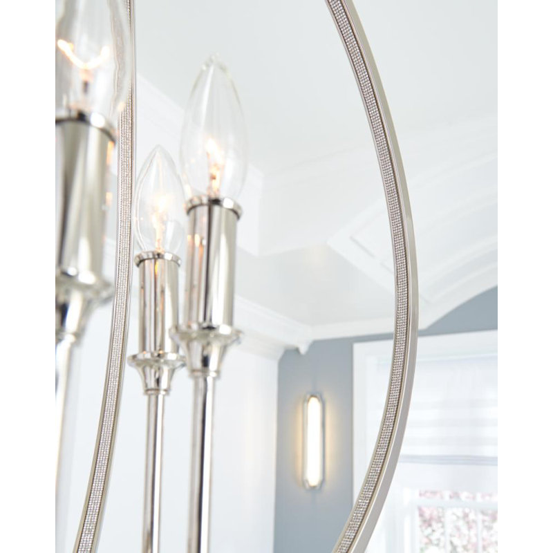 Mcgrath 3 - Light Globe Chandelier, Polished Nickel