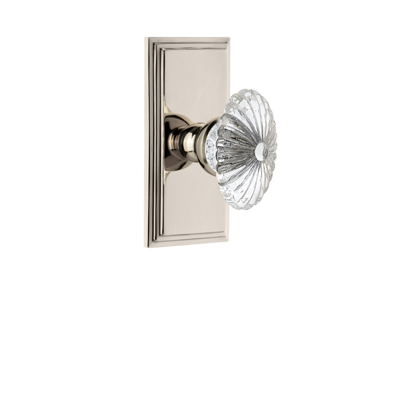 Poignée de porte Grandeur Carré, 2 3/4", Nickel poli
