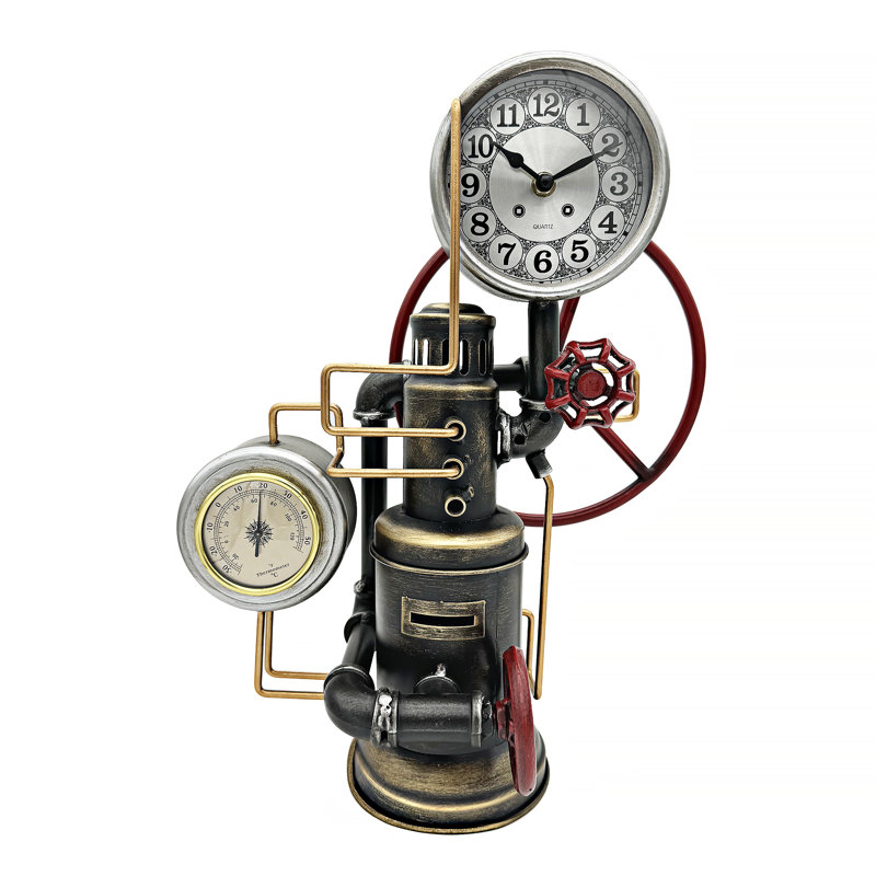 Metal Quartz Movement / Crystal Tabletop Clock