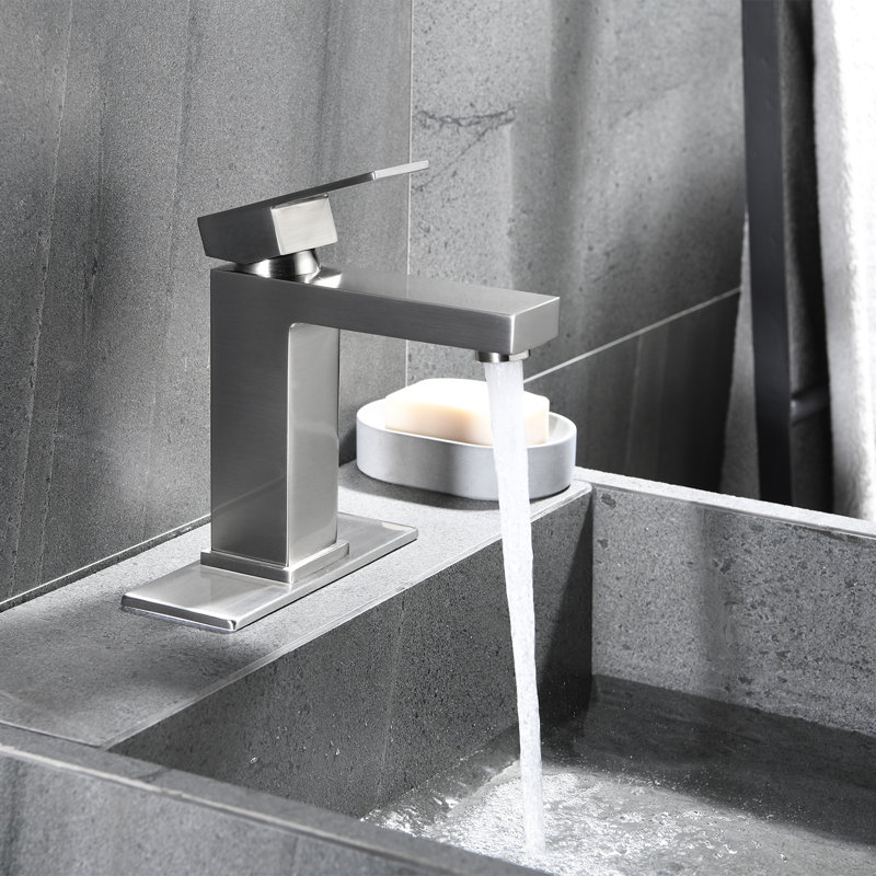 Single-Hole Single-handle Bathroom Faucet, Brushed Nickel