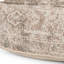 Repose-pieds 36 "en chenille beige et taupe