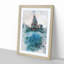 St. Pauls Cathedral in London Abstract Art - Framed Print-55729923-55729926