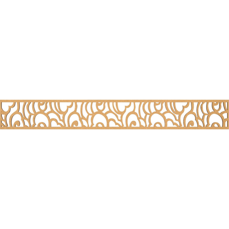 Moulure de panneau Springfield, H 6 po x l 46,5 po x P 0,375 po, Bois aggloméré brut
